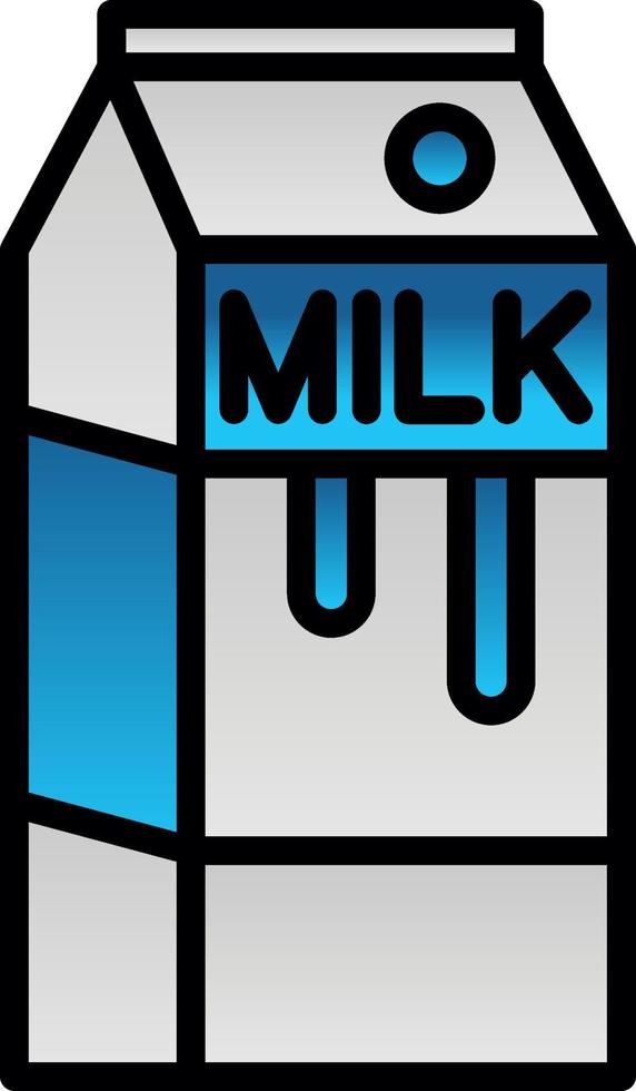 Milk Box Vector Icon Design