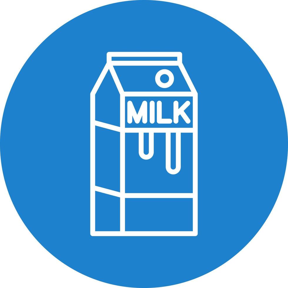Milk Box Vector Icon Design