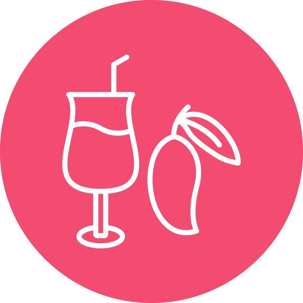 Mango Juice Vector Icon Design