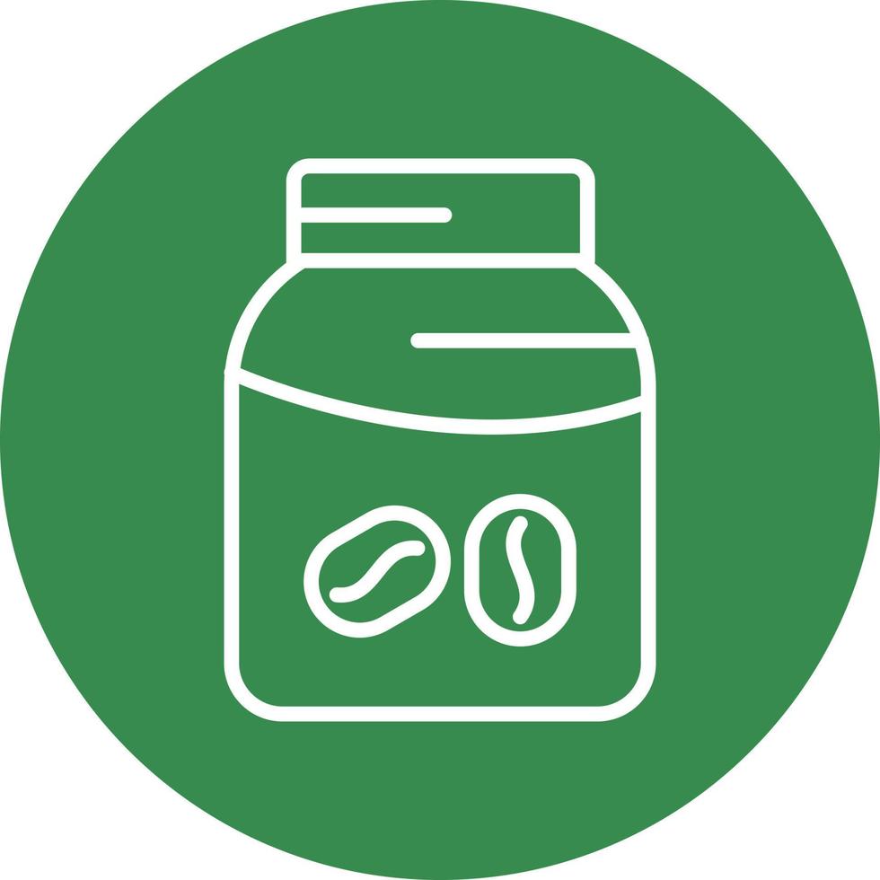 Coffee Jar Vector Icon Design
