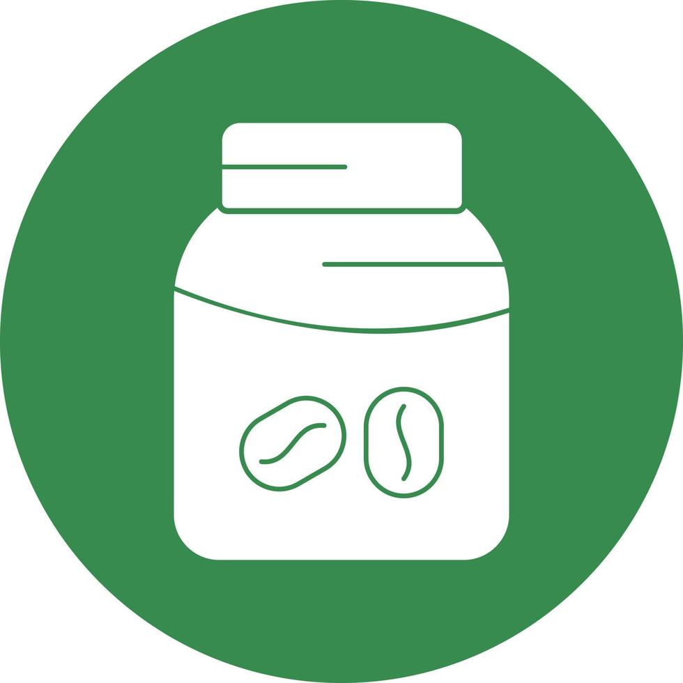 Coffee Jar Vector Icon Design
