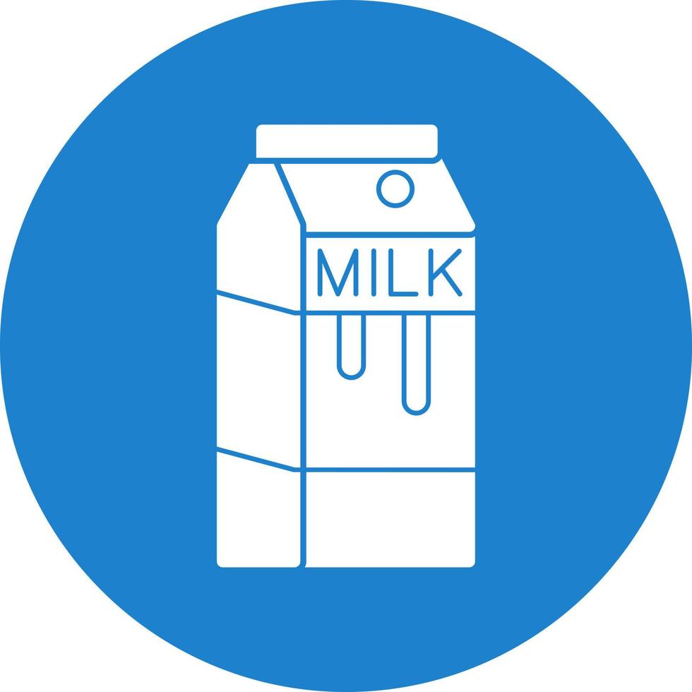Milk Box Vector Icon Design