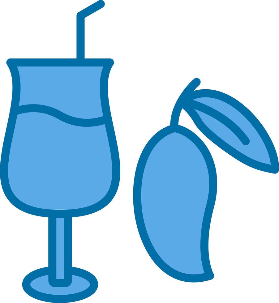 Mango Juice Vector Icon Design