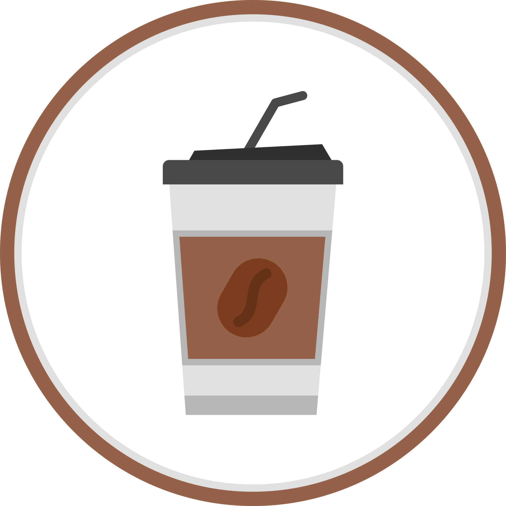 Ice Coffee cup logo design 5549786 Vector Art at Vecteezy