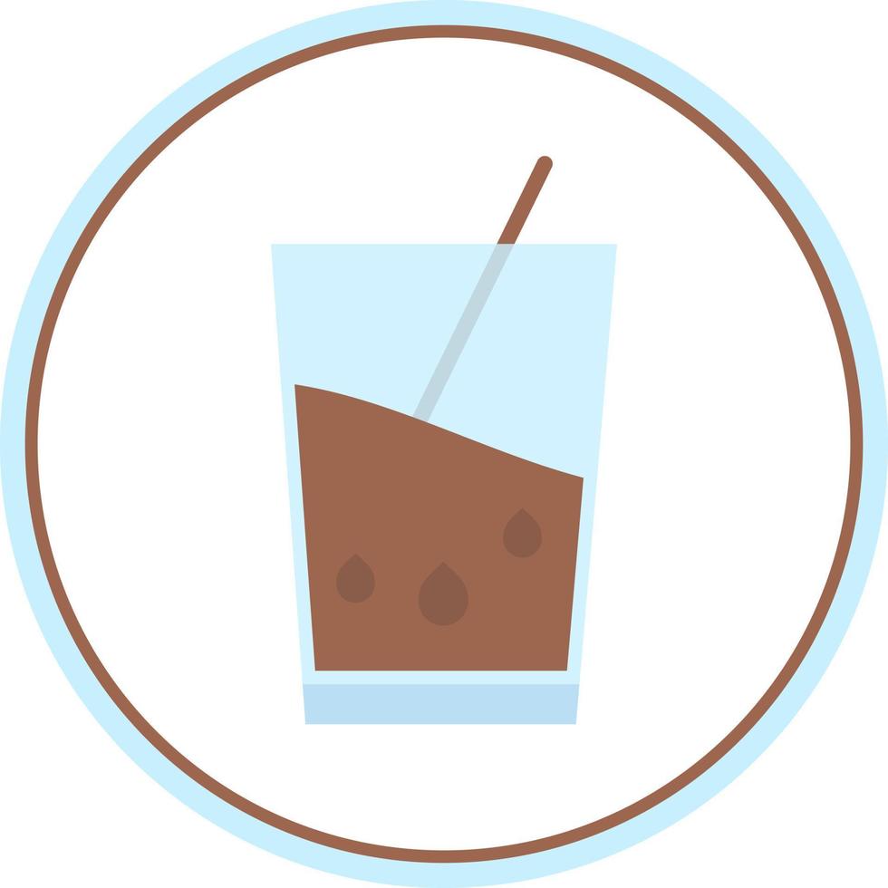 Chocolate Milk Vector Icon Design