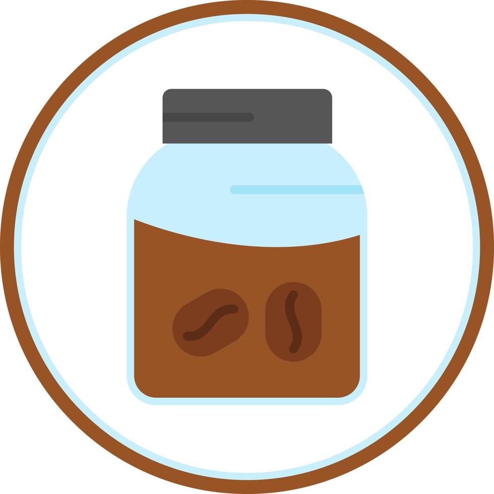 Coffee Jar Vector Icon Design