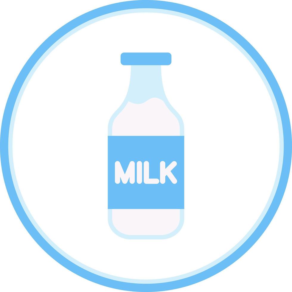 Milk Bottle Vector Icon Design