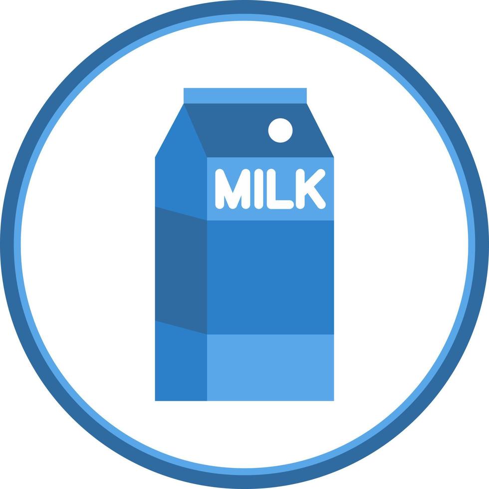 Milk Box Vector Icon Design