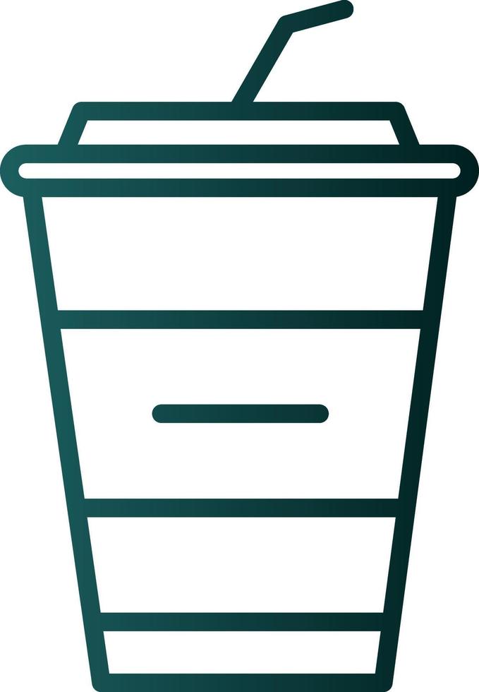 Milkshake Vector Icon Design