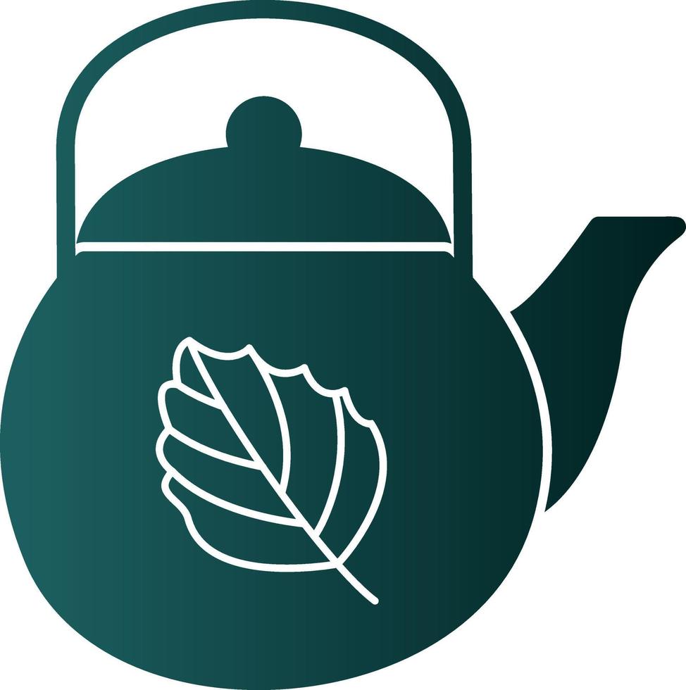 Tea Pot Vector Icon Design