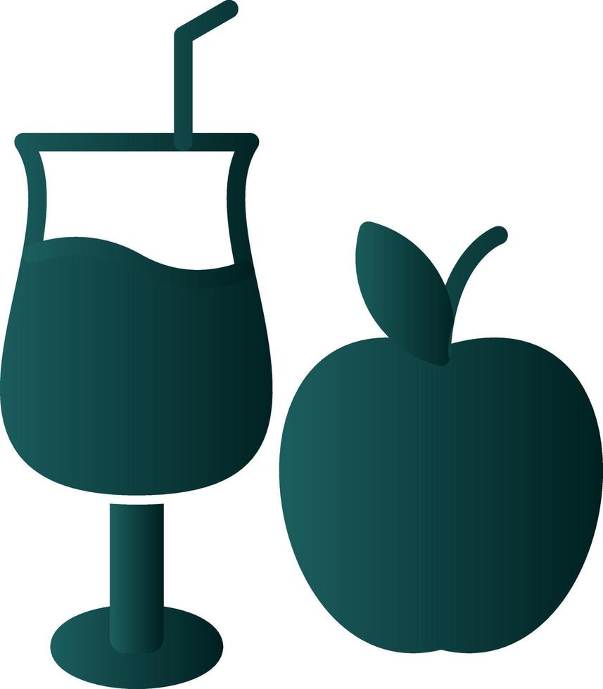 Apple Juice Vector Icon Design