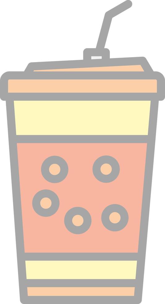 Bubble Tea Vector Icon Design