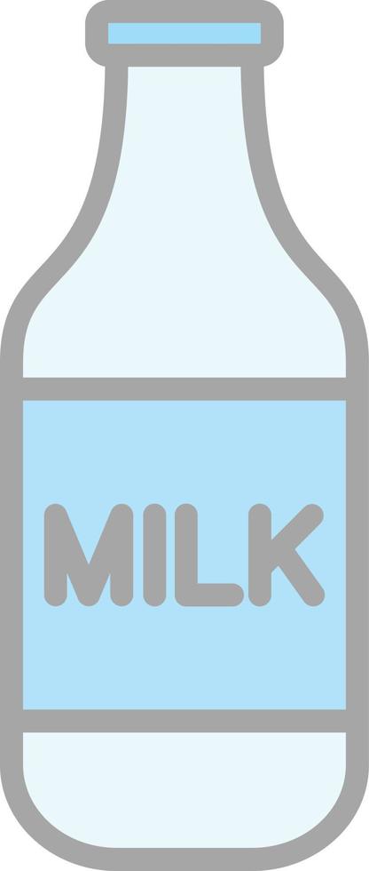 Milk Bottle Vector Icon Design