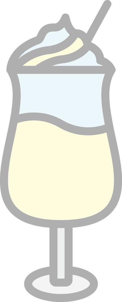 Latte Macchiato Vector Icon Design