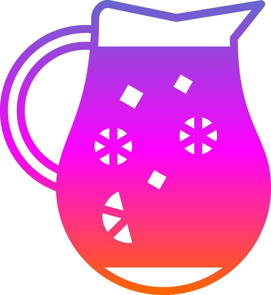 Lemonade Jug Vector Icon Design