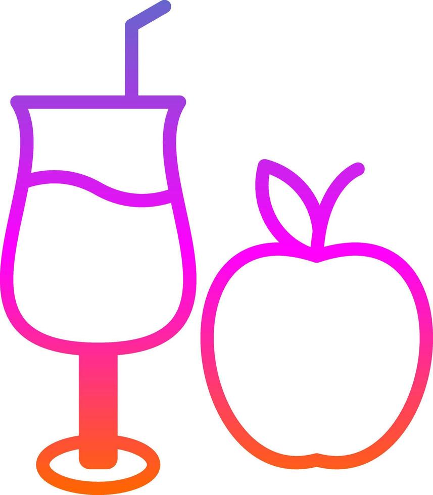 Apple Juice Vector Icon Design