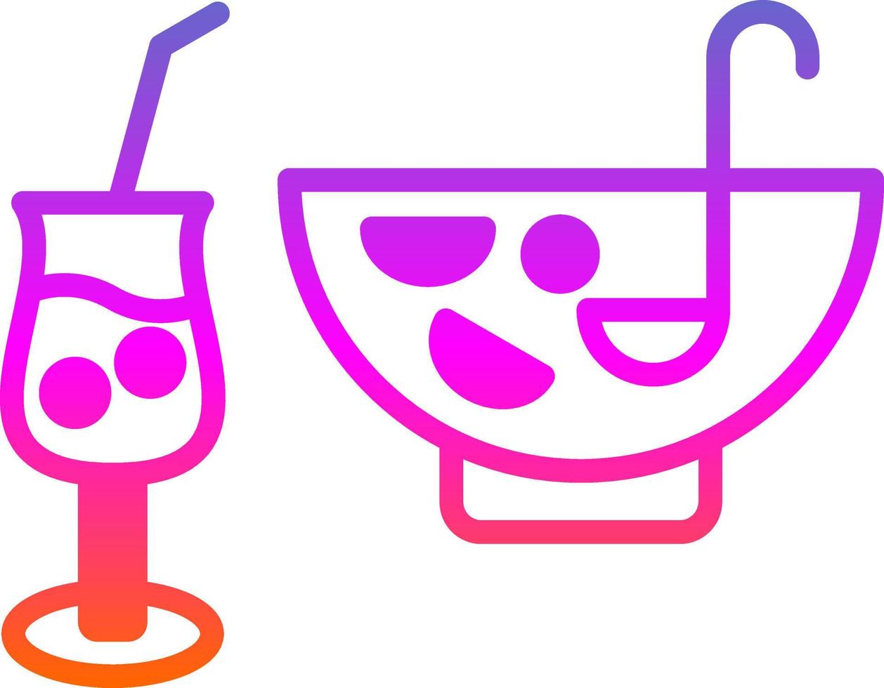Punch Drink Vector Icon Design