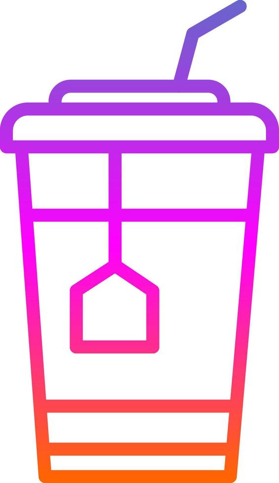 Ice Tea Vector Icon Design