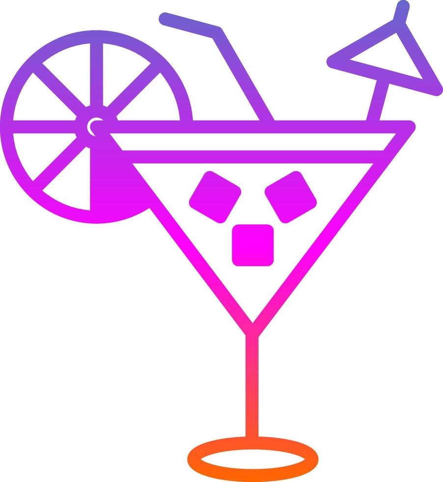 Cocktail Vector Icon Design