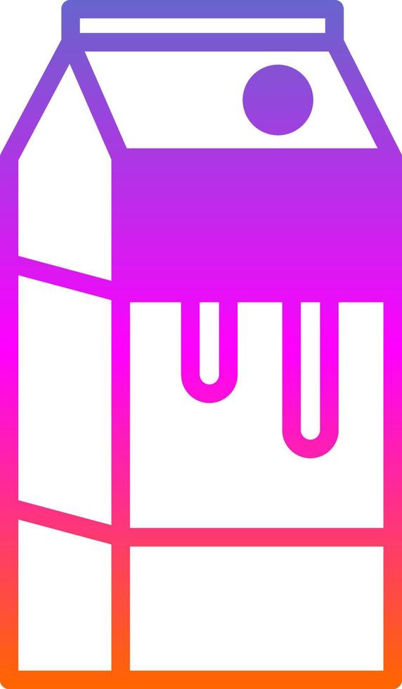 Milk Box Vector Icon Design