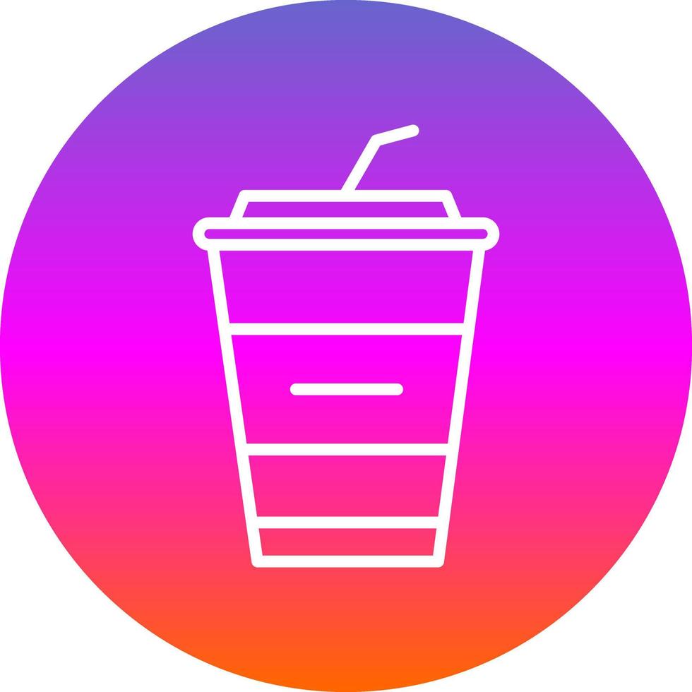 Milkshake Vector Icon Design