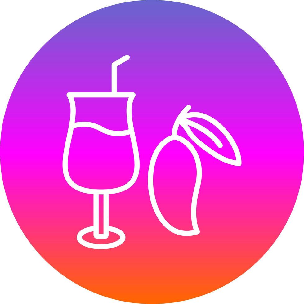 Mango Juice Vector Icon Design