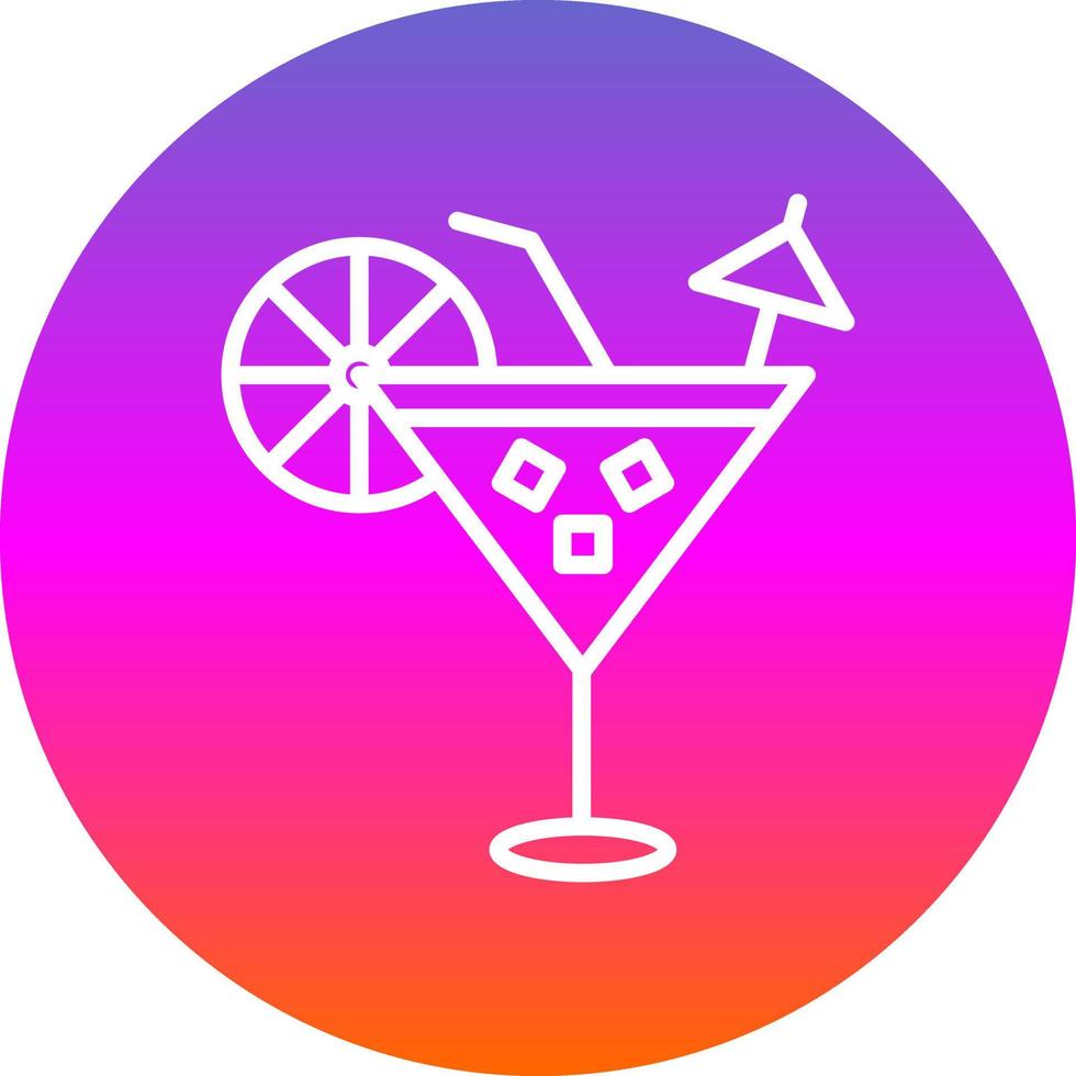 Cocktail Vector Icon Design