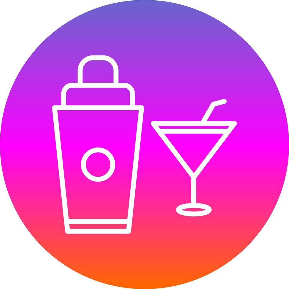 diseño de icono de vector de coctelera