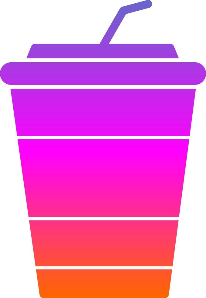 diseño de icono de vector de café helado