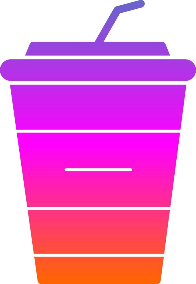 Milkshake Vector Icon Design