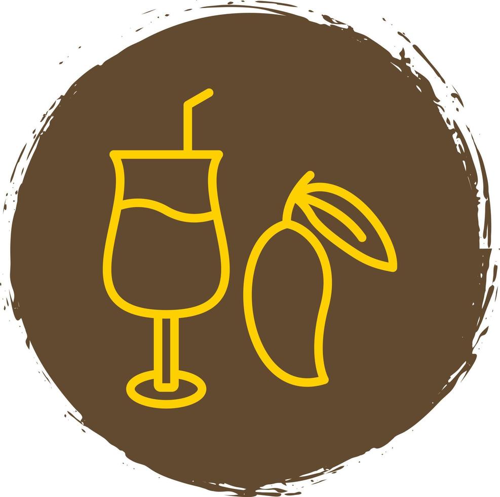 Mango Juice Vector Icon Design