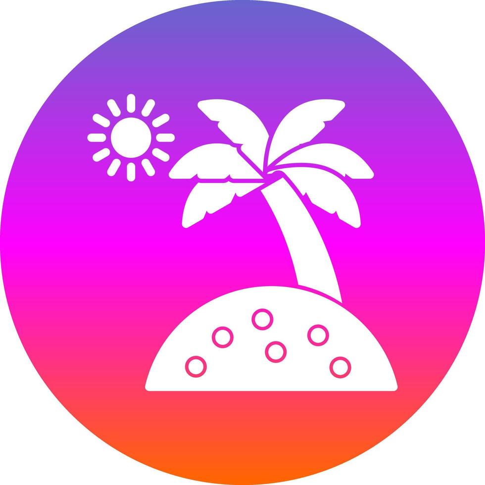 diseño de icono de vector de isla larga