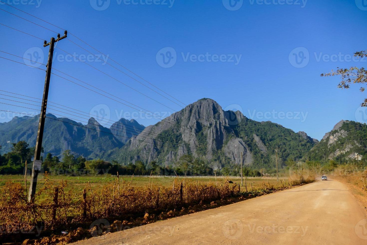 Rural landscape in East Asia photo