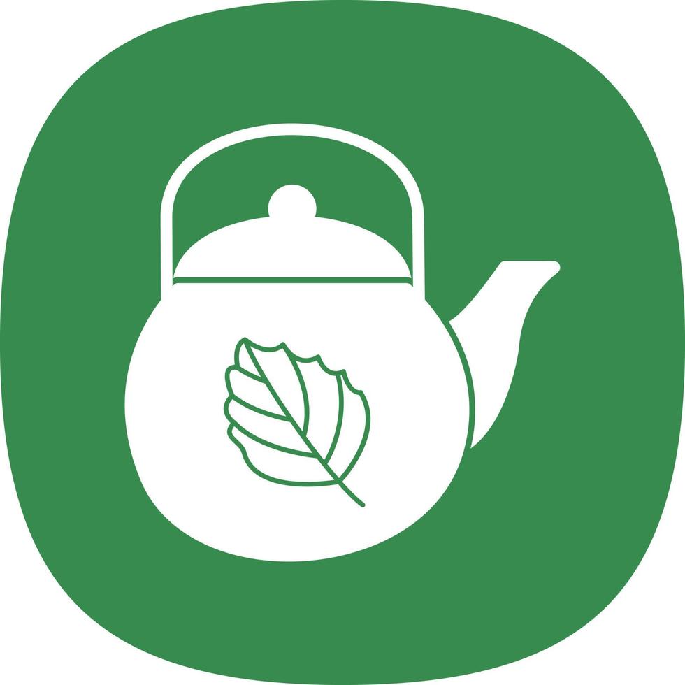 Tea Pot Vector Icon Design
