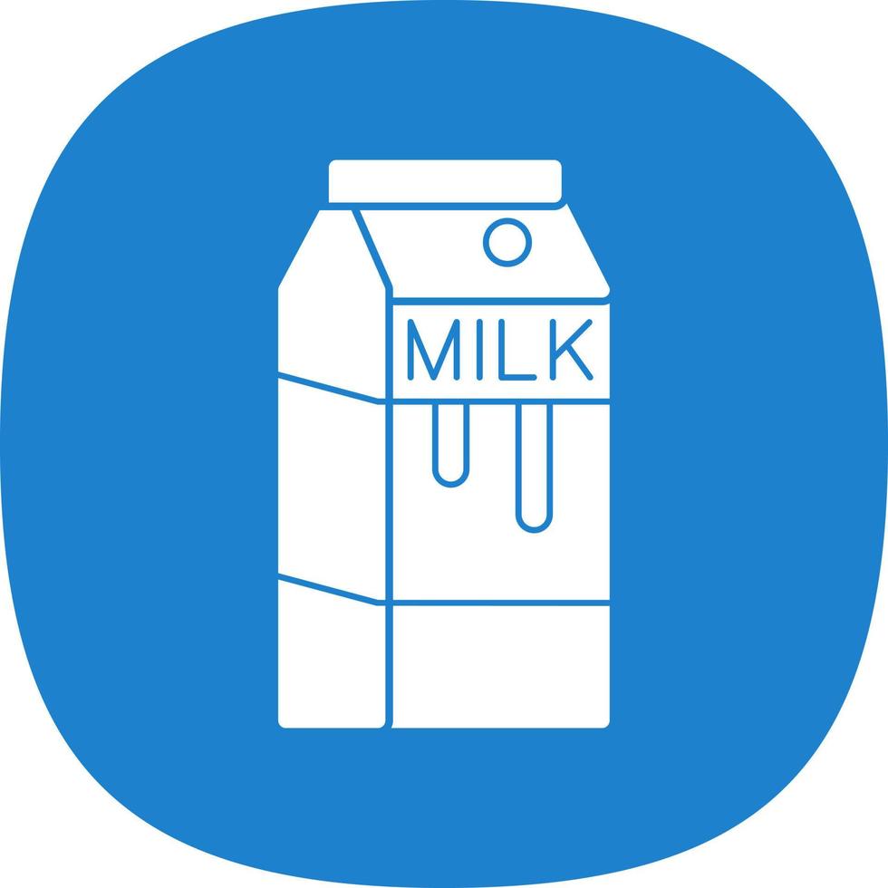 Milk Box Vector Icon Design