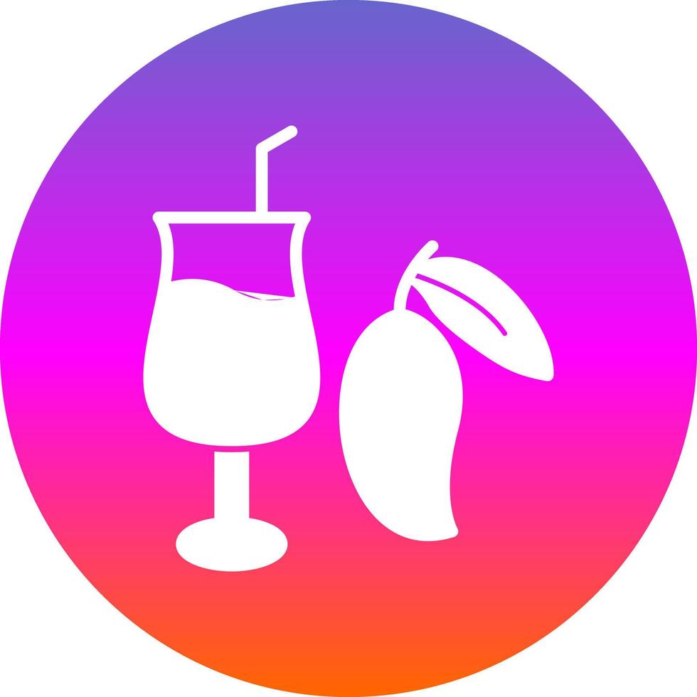 Mango Juice Vector Icon Design