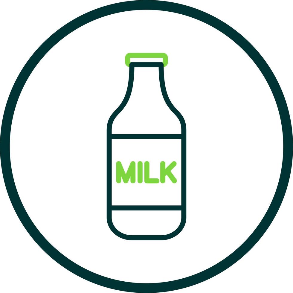 Milk Bottle Vector Icon Design