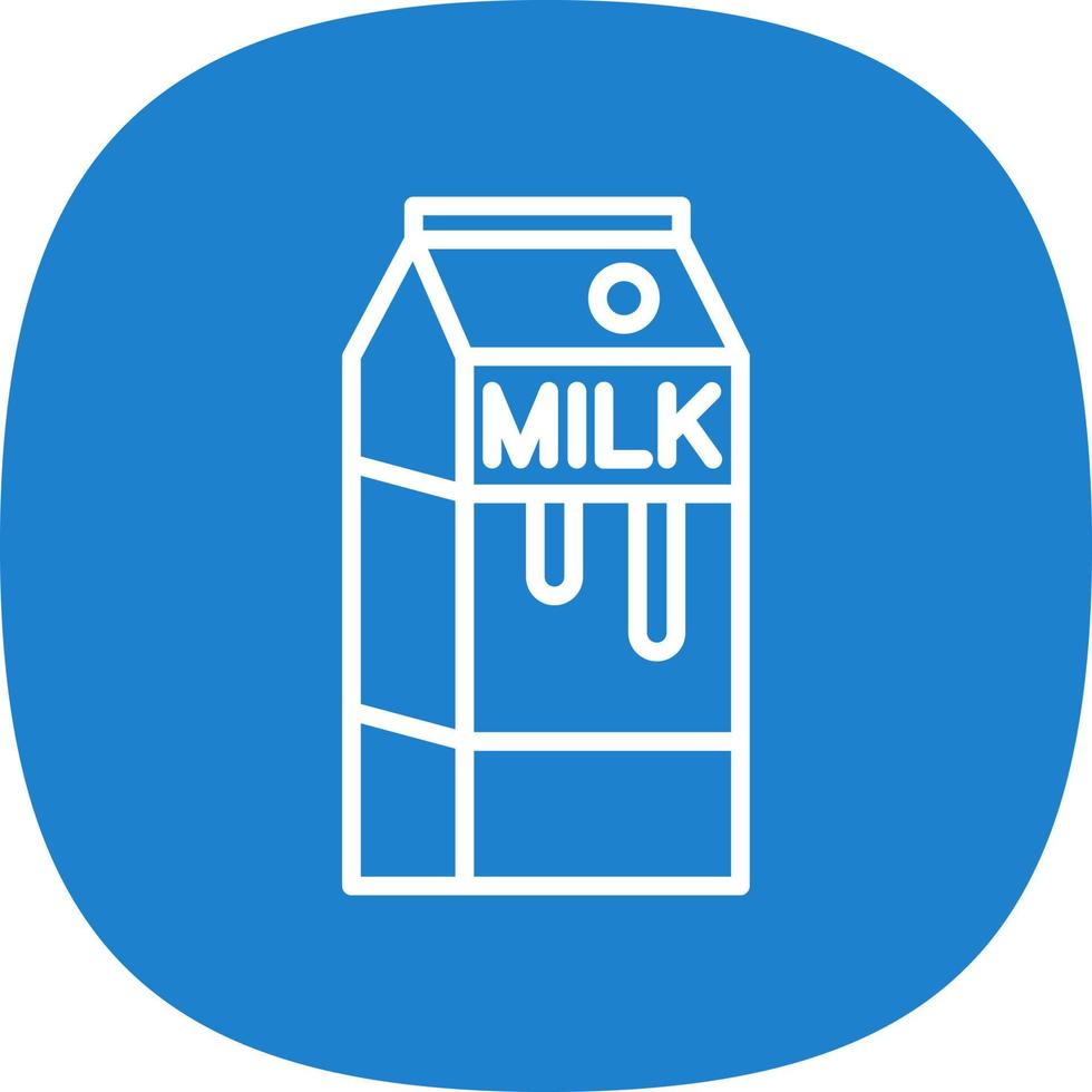 Milk Box Vector Icon Design