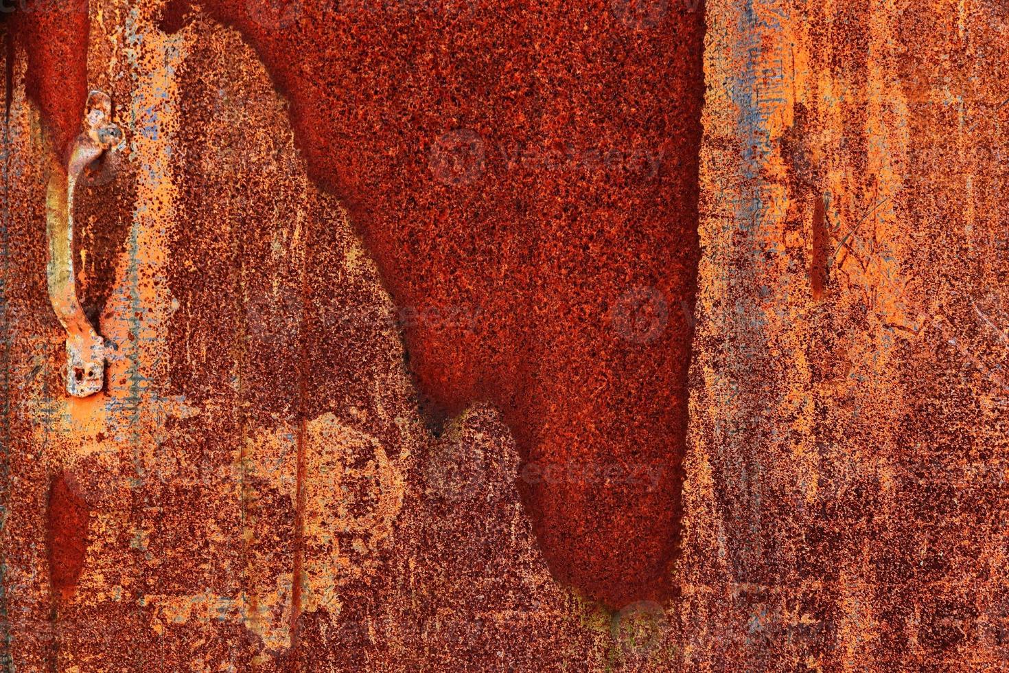 Detailed close up surface of rusty metal and steel with lots of corrosion in high resolution photo