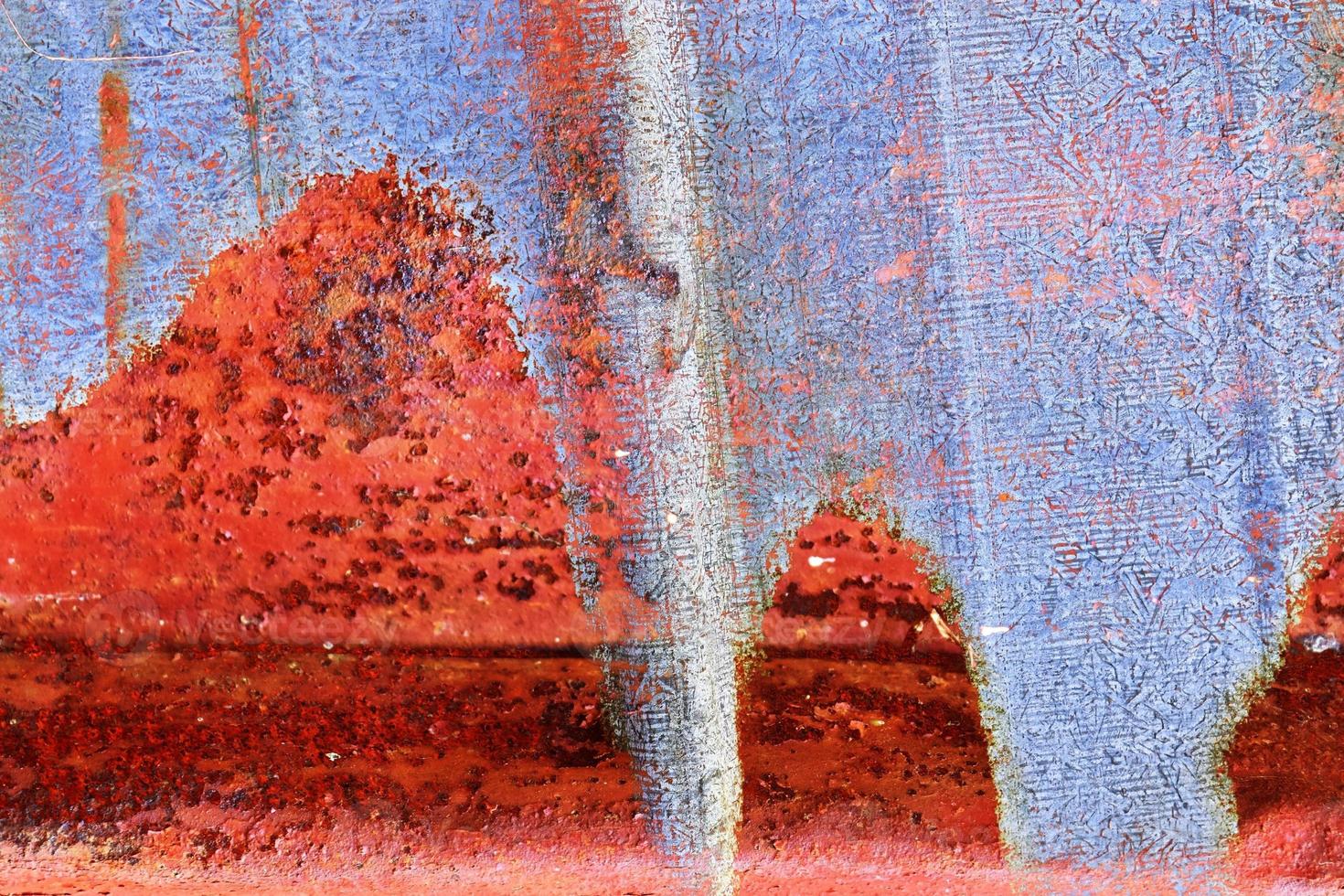 Detailed close up surface of rusty metal and steel with lots of corrosion in high resolution photo