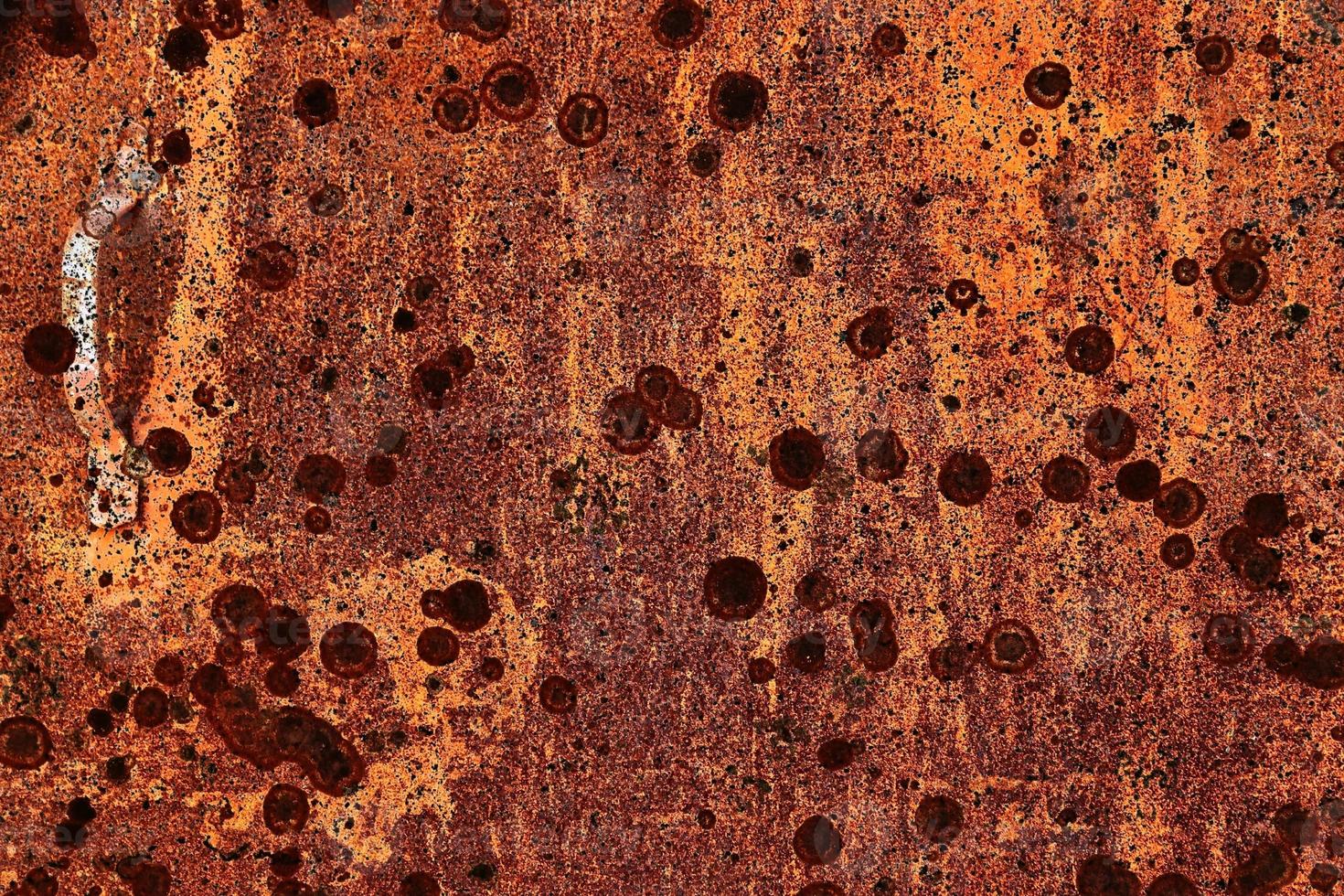 Detailed close up surface of rusty metal and steel with lots of corrosion in high resolution photo