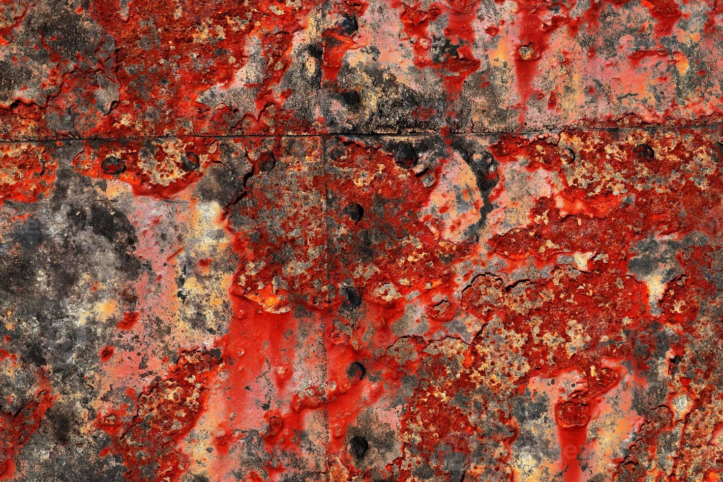 Detailed close up surface of rusty metal and steel with lots of corrosion in high resolution photo
