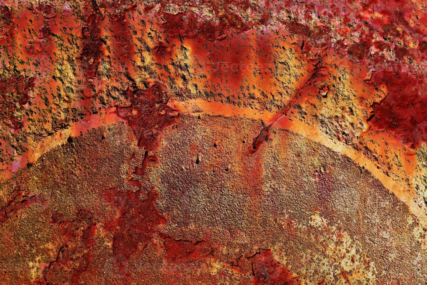 Detailed close up surface of rusty metal and steel with lots of corrosion in high resolution photo