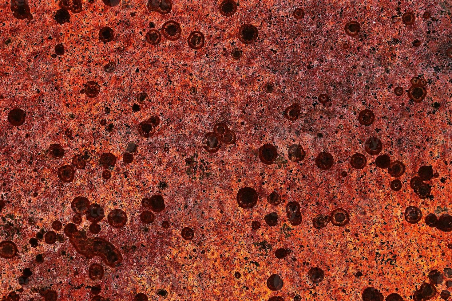 Detailed close up surface of rusty metal and steel with lots of corrosion in high resolution photo