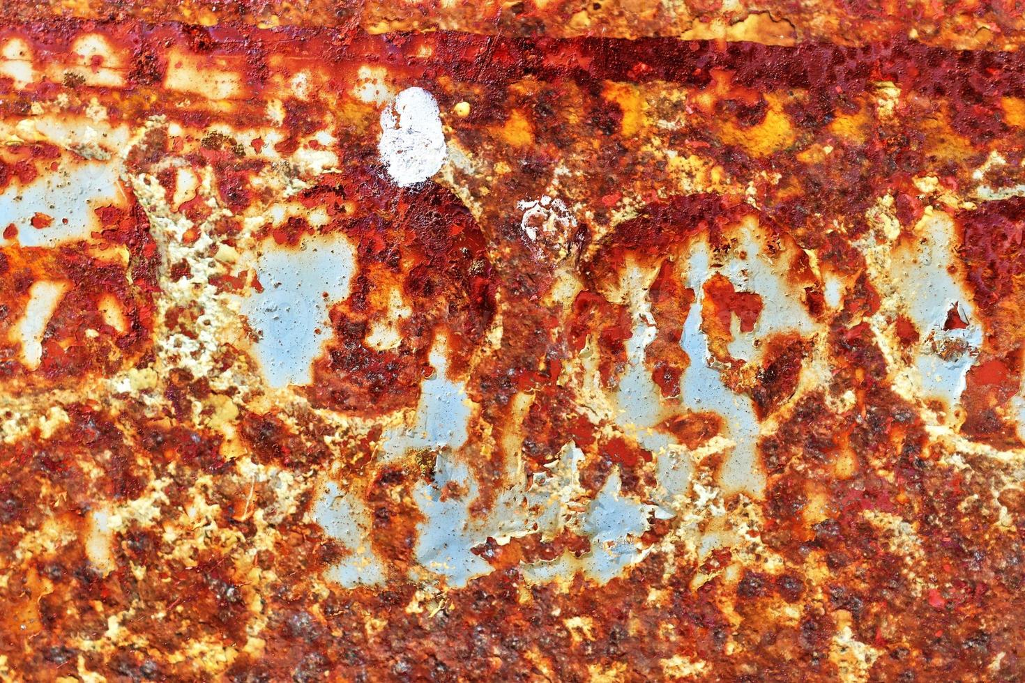 Detailed close up surface of rusty metal and steel with lots of corrosion in high resolution photo