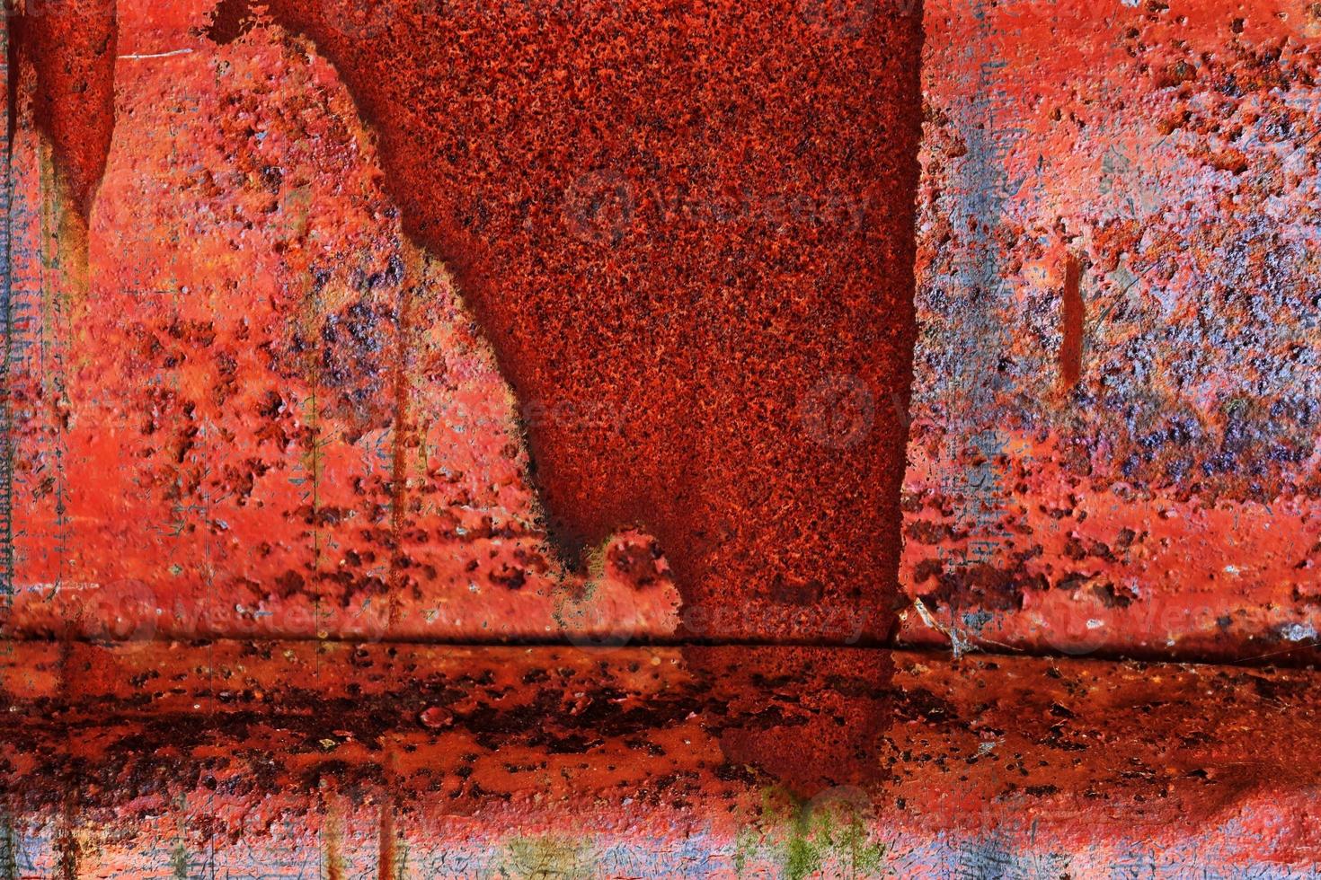 Detailed close up surface of rusty metal and steel with lots of corrosion in high resolution photo