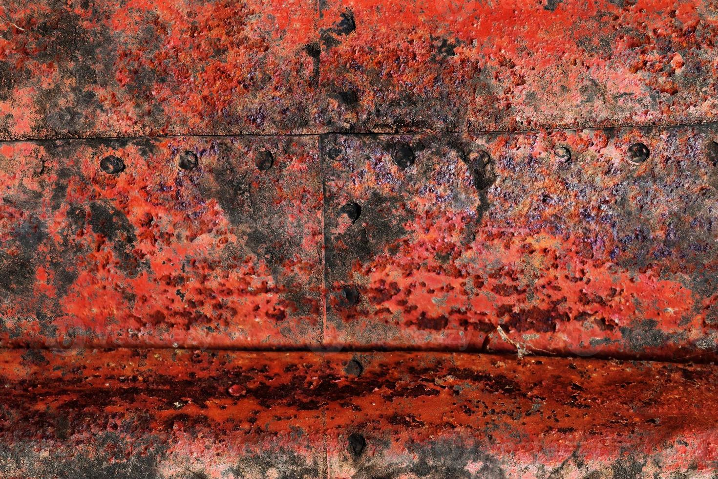 Detailed close up surface of rusty metal and steel with lots of corrosion in high resolution photo