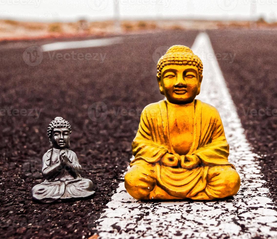 Small Buddha statues photo