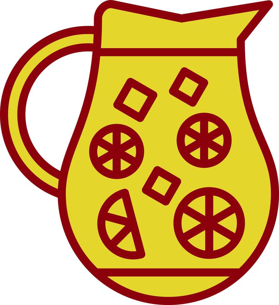 diseño de icono de vector de jarra de limonada