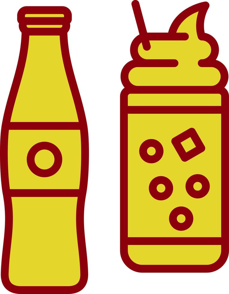 Cream Soda Vector Icon Design